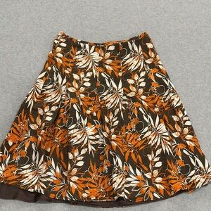 Ecologie 100% linen Floral A-line skirt